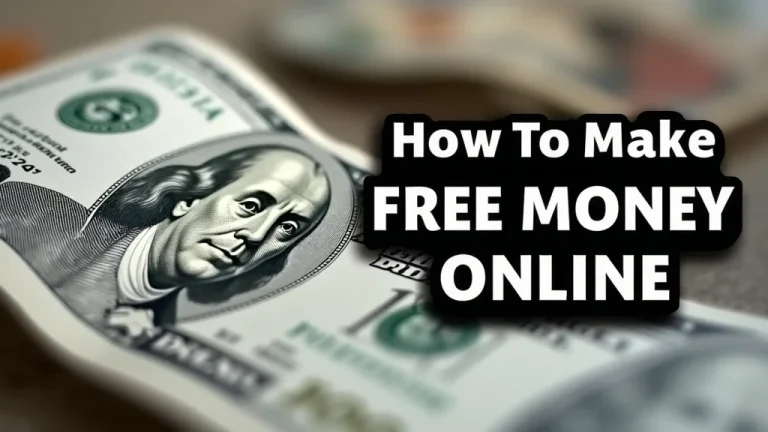 The image shows a person happily counting money earned from an online opportunity.