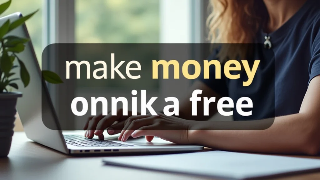 The image shows a laptop and notebook, symbolizing the Make Money Today Online Free Guide.